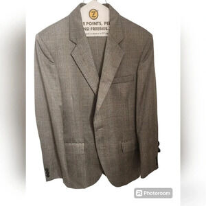 VINTAGE 70S KUPPENHEIMER GREY 2 PIECE SUIT BLAZER PANTS